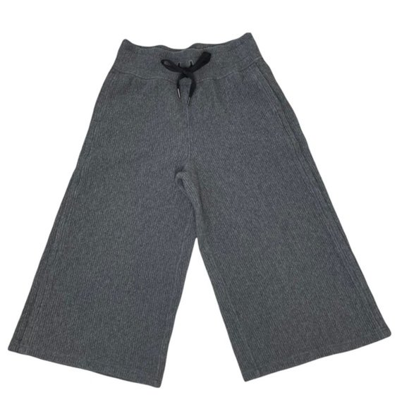 LULULEMON Women's 'Retreat Yourself' Gray High Rise Wide Leg Pant Crop Size 6